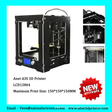 Free 3d printer abs filament 3d printer kit with sigle color lcd screen